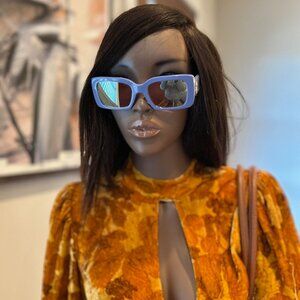 Tory Burch Periwinkle Blue Monogram Sunglasses